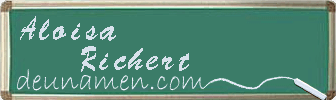 Aloisa Richert Visitenkarte